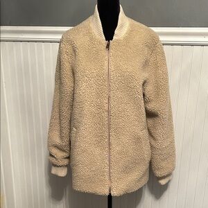 Abercrombie & Fitch Tan Teddy Jacket